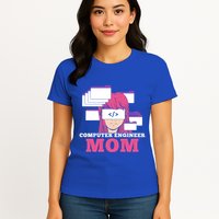 Computer Engineer Mom Coder Coding Programmer Programming Gift Womens T-Shirt