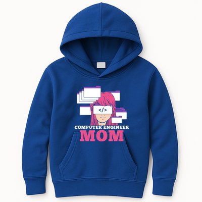 Computer Engineer Mom Coder Coding Programmer Programming Gift Kids Hoodie