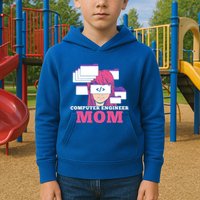 Computer Engineer Mom Coder Coding Programmer Programming Gift Kids Hoodie