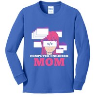 Computer Engineer Mom Coder Coding Programmer Programming Gift Kids Long Sleeve Shirt