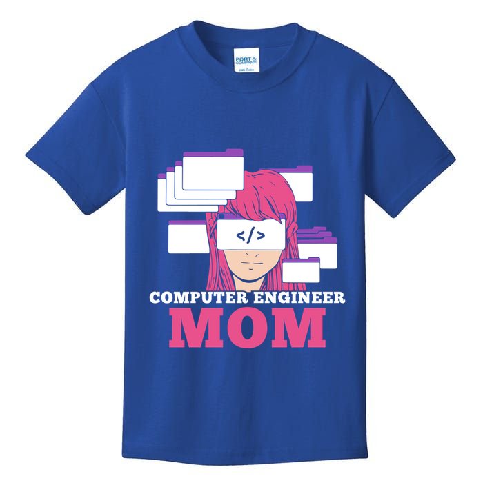 Computer Engineer Mom Coder Coding Programmer Programming Gift Kids T-Shirt