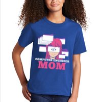 Computer Engineer Mom Coder Coding Programmer Programming Gift Kids T-Shirt