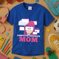 Computer Engineer Mom Coder Coding Programmer Programming Gift Kids T-Shirt