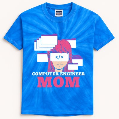 Computer Engineer Mom Coder Coding Programmer Programming Gift Kids Tie-Dye T-Shirt
