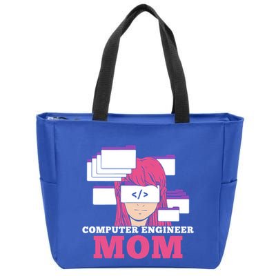 Computer Engineer Mom Coder Coding Programmer Programming Gift Zip Tote Bag