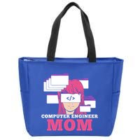 Computer Engineer Mom Coder Coding Programmer Programming Gift Zip Tote Bag