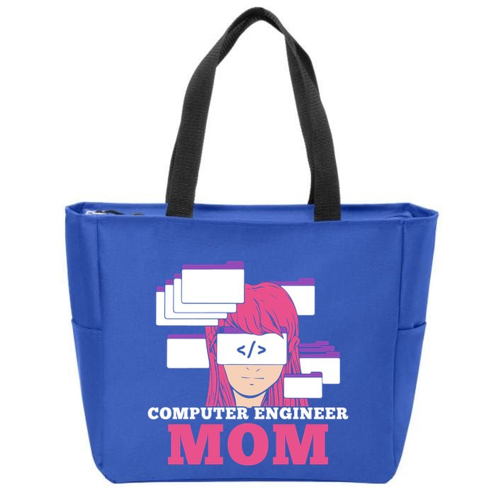 Computer Engineer Mom Coder Coding Programmer Programming Gift Zip Tote Bag