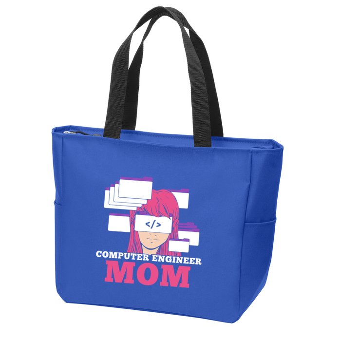 Computer Engineer Mom Coder Coding Programmer Programming Gift Zip Tote Bag