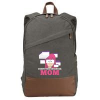 Computer Engineer Mom Coder Coding Programmer Programming Gift Cotton Canvas Backpack