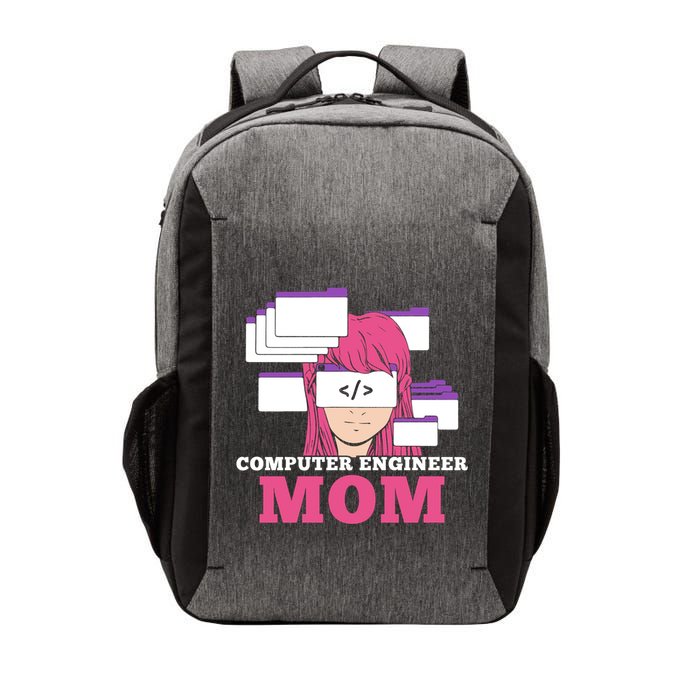 Computer Engineer Mom Coder Coding Programmer Programming Gift Vector Backpack