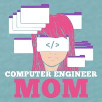 Computer Engineer Mom Coder Coding Programmer Programming Gift Sueded Cloud Jersey T-Shirt
