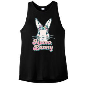 Cute Easter Mama Bunny Ladies PosiCharge Tri-Blend Wicking Tank