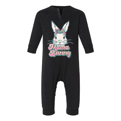 Cute Easter Mama Bunny Infant Fleece One Piece