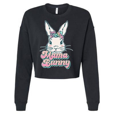 Cute Easter Mama Bunny Cropped Pullover Crew