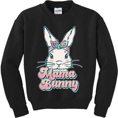 Cute Easter Mama Bunny Kids Sweatshirt