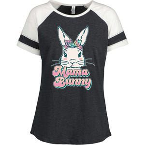 Cute Easter Mama Bunny Enza Ladies Jersey Colorblock Tee