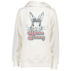 Cute Easter Mama Bunny Womens Funnel Neck Pullover Hood