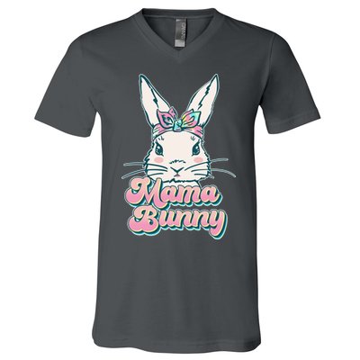 Cute Easter Mama Bunny V-Neck T-Shirt