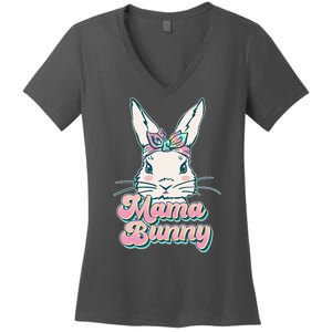 Cute Easter Mama Bunny Women's V-Neck T-Shirt