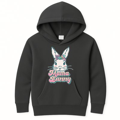 Cute Easter Mama Bunny Kids Hoodie