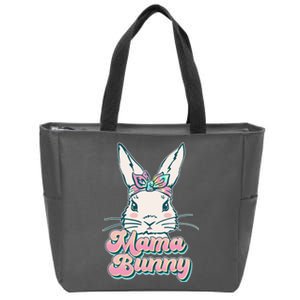 Cute Easter Mama Bunny Zip Tote Bag