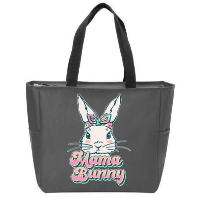 Cute Easter Mama Bunny Zip Tote Bag