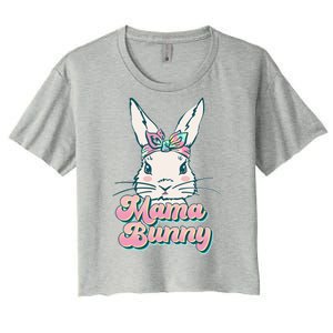 Cute Easter Mama Bunny Women's Crop Top Tee