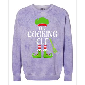 Cooking Elf Matching Family Group Christmas Party Xmas Funny Colorblast Crewneck Sweatshirt