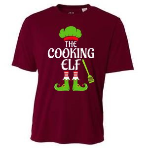 Cooking Elf Matching Family Group Christmas Party Xmas Funny Cooling Performance Crew T-Shirt