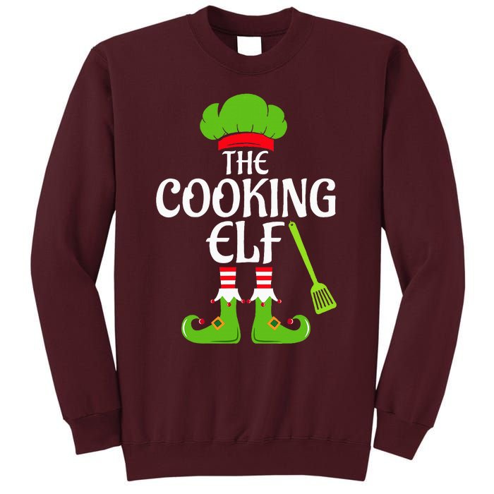 Cooking Elf Matching Family Group Christmas Party Xmas Funny Tall Sweatshirt