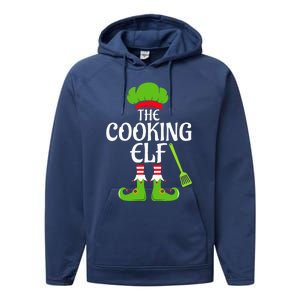 Cooking Elf Matching Family Group Christmas Party Xmas Funny Performance Fleece Hoodie