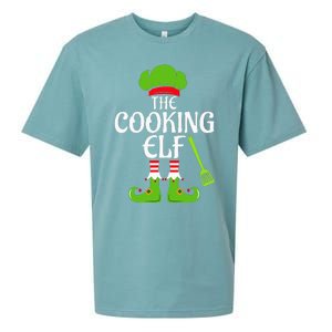 Cooking Elf Matching Family Group Christmas Party Xmas Funny Sueded Cloud Jersey T-Shirt