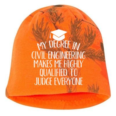 Civil Engineering Major Graduation Funny Gift Kati - Camo Knit Beanie