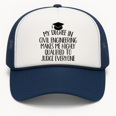 Civil Engineering Major Graduation Funny Gift Trucker Hat