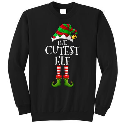 Cutest Elf Matching Family Group Christmas Party Elf Sweatshirt