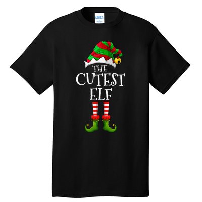 Cutest Elf Matching Family Group Christmas Party Elf Tall T-Shirt