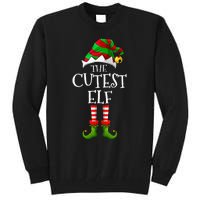 Cutest Elf Matching Family Group Christmas Party Elf Tall Sweatshirt