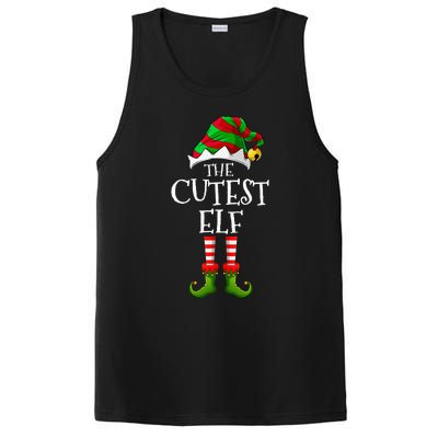 Cutest Elf Matching Family Group Christmas Party Elf PosiCharge Competitor Tank