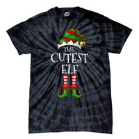 Cutest Elf Matching Family Group Christmas Party Elf Tie-Dye T-Shirt