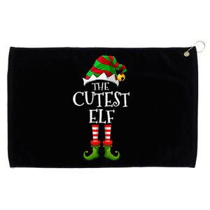 Cutest Elf Matching Family Group Christmas Party Elf Grommeted Golf Towel