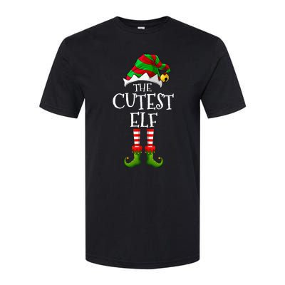 Cutest Elf Matching Family Group Christmas Party Elf Softstyle CVC T-Shirt