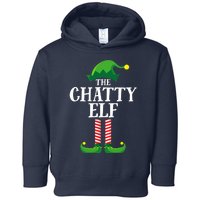 Chatty Elf Matching Family Group Christmas Party Funny Elf Toddler Hoodie