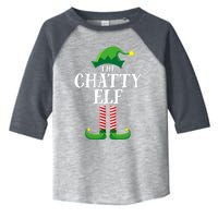 Chatty Elf Matching Family Group Christmas Party Funny Elf Toddler Fine Jersey T-Shirt