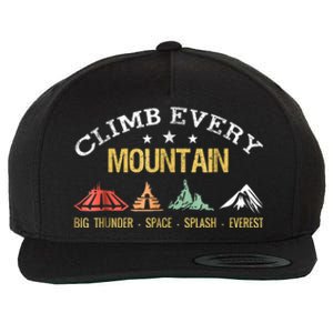 Climb Every Mountain Big Thunder Space Splashs Everests Gift Wool Snapback Cap