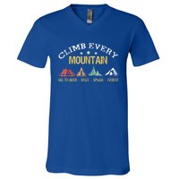 Climb Every Mountain Big Thunder Space Splashs Everests Gift V-Neck T-Shirt