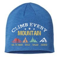 Climb Every Mountain Big Thunder Space Splashs Everests Gift Sustainable Beanie