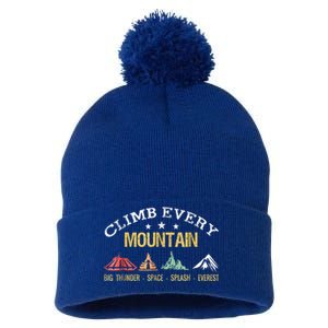 Climb Every Mountain Big Thunder Space Splashs Everests Gift Pom Pom 12in Knit Beanie