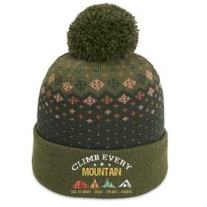 Climb Every Mountain Big Thunder Space Splashs Everests Gift The Baniff Cuffed Pom Beanie