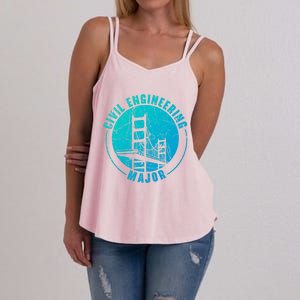 Civil Engineering Major Student Civil Engineer Meaningful Gift Women's Strappy Tank