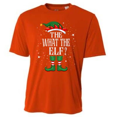 Christmas Elf Matching Family Group Funny The What The Elf? Gift Cooling Performance Crew T-Shirt